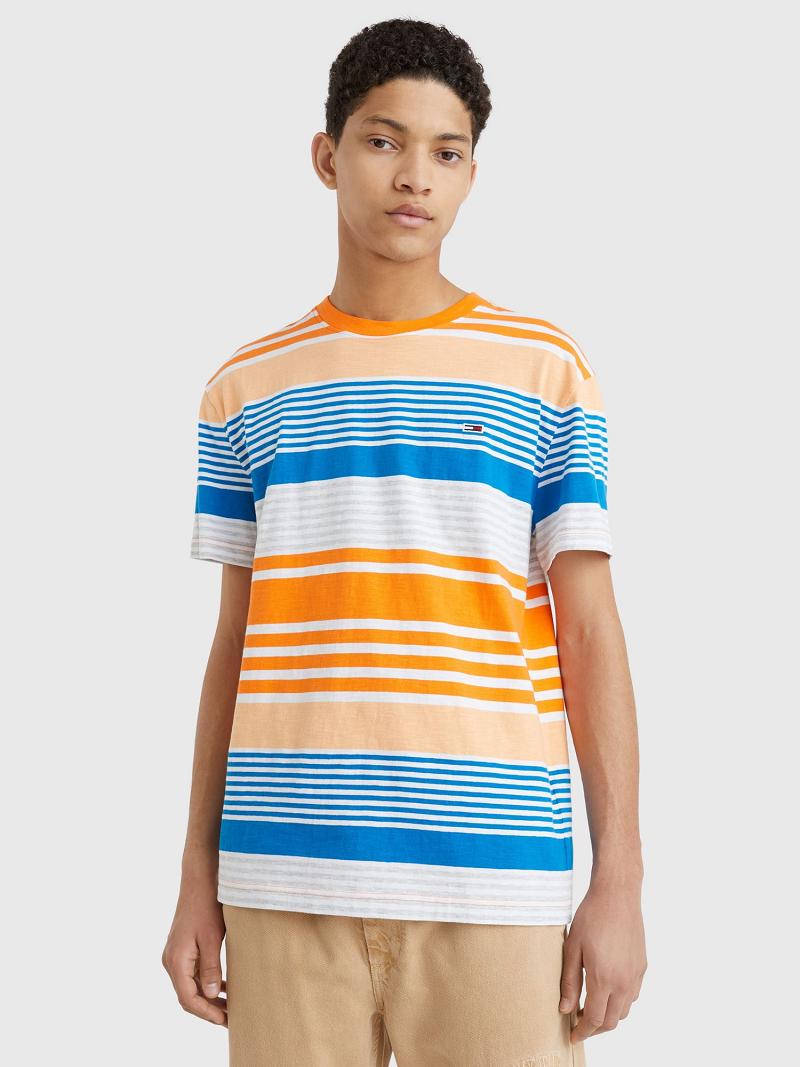 Férfi Tommy Hilfiger Summer stripe Póló Színes | HU 857FDN